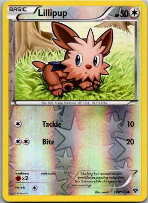Pokémon-Karte Lillipup Yorkleff 108/146 XY