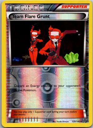 Pokémon-Karte Team Flare Grunt Team Flare-Rüpel 129/146 XY