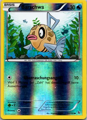 Pokémon-Karte Barschwa 22/106 Flammenmeer