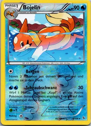 Pokémon-Karte Bojelin 29/106 Flammenmeer