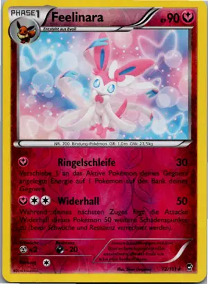 Pokémon-Karte Feelinara 72/111 Fliegende Fäuste