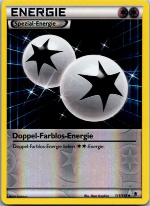 Pokémon-Karte Doppel-Farblos-Energie 111/119 Phantomkräfte