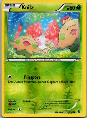 Pokémon-Karte Knilz 15/160 Protoschock