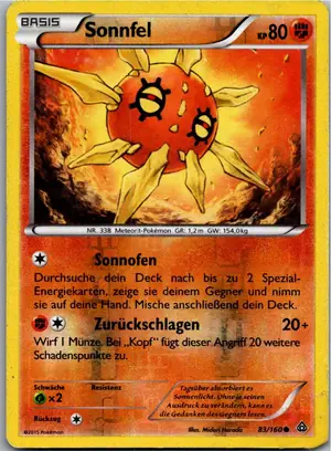 Pokémon-Karte Sonnfel 83/160 Protoschock