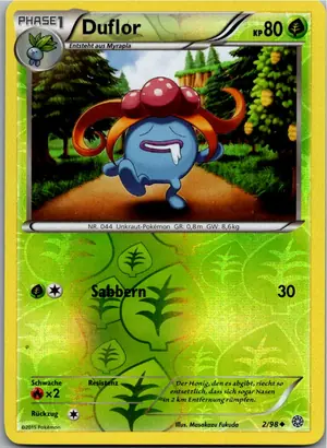 Pokémon-Karte Duflor 2/98 Ewiger Anfang