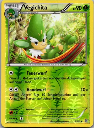 Pokémon-Karte Vegichita 6/162 TURBOstart