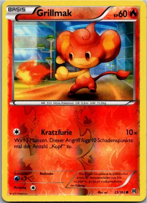 Pokémon-Karte Grillmak 23/162 TURBOstart