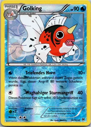 Pokémon-Karte Golking 28/162 TURBOstart