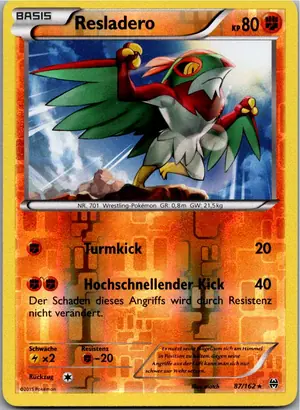 Pokémon-Karte Resladero 87/162 TURBOstart