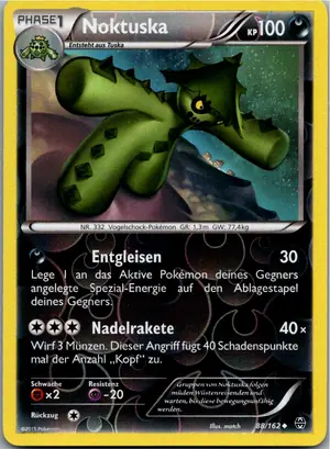 Pokémon-Karte Noktuska 88/162 TURBOstart