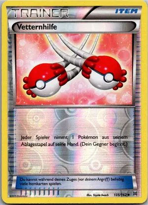 Pokémon-Karte Vetternhilfe 135/162 TURBOstart