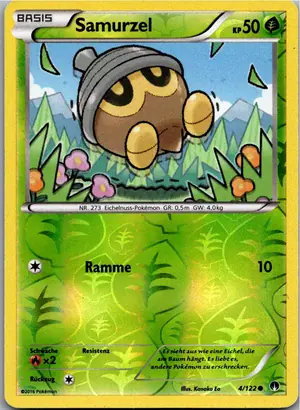 Pokémon-Karte Samurzel 4/122 TURBOfieber