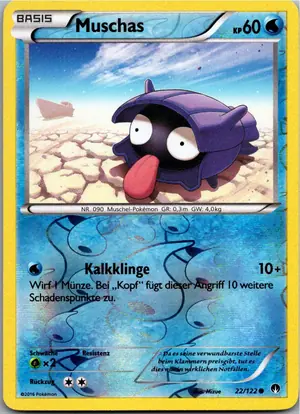 Pokémon-Karte Muschas 22/122 TURBOfieber