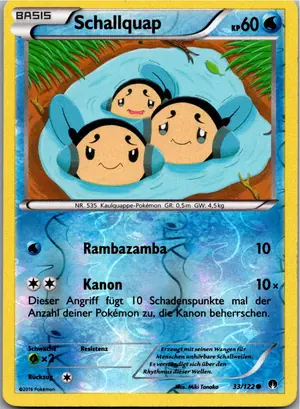 Pokémon-Karte Schallquap 33/122 TURBOfieber