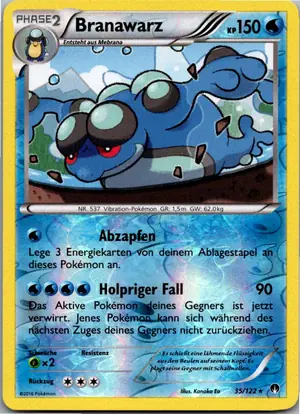 Pokémon-Karte Branawarz 35/122 TURBOfieber