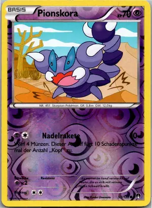 Pokémon-Karte Pionskora 53/122 TURBOfieber