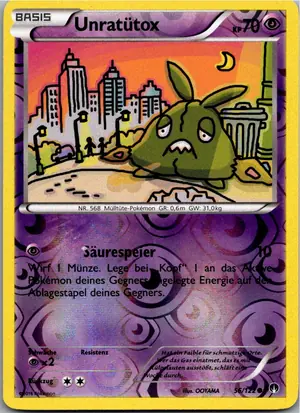 Pokémon-Karte Unratütox 56/122 TURBOfieber