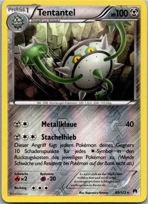 Pokémon-Karte Tentantel 80/122 TURBOfieber