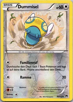 Pokémon-Karte Dummisel 90/122 TURBOfieber