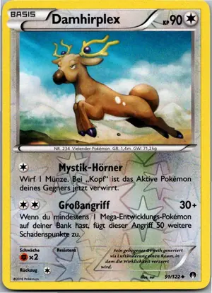Pokémon-Karte Damhirplex 91/122 TURBOfieber