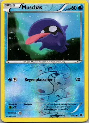 Pokémon-Karte Muschas 19/83 Generationen