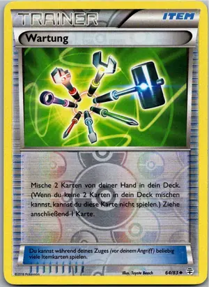 Pokémon-Karte Wartung 64/83 Generationen
