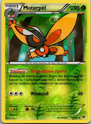 Pokémon-Karte Moterpel 4/124 Schicksalsschmiede