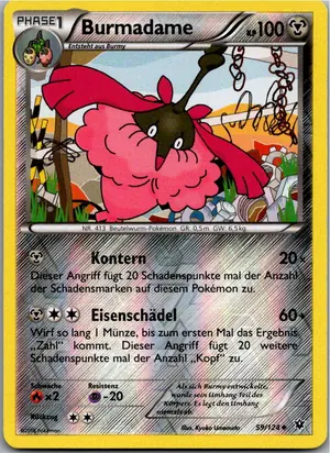Pokémon-Karte Burmadame 59/124 Schicksalsschmiede