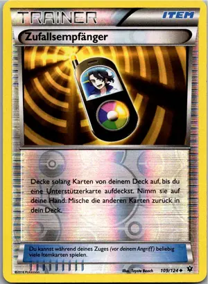 Pokémon-Karte Zufallsempfänger 109/124 Schicksalsschmiede