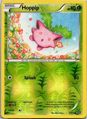 Pokémon-Karte Hoppip Hoppspross 3/114 Dampfkessel