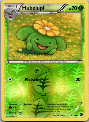 Pokémon-Karte Hubelupf 4/114 Dampfkessel