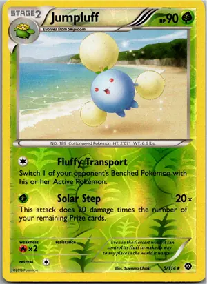 Pokémon-Karte Jumpluff Papungha 5/114 Dampfkessel