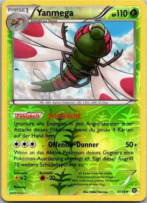 Pokémon-Karte Yanmega 7/114 Dampfkessel