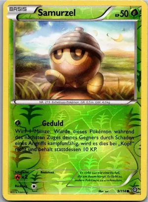 Pokémon-Karte Samurzel 9/114 Dampfkessel