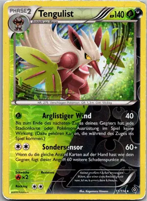 Pokémon-Karte Tengulist 11/114 Dampfkessel