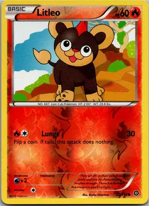 Pokémon-Karte Litleo Leufeo 22/114 Dampfkessel