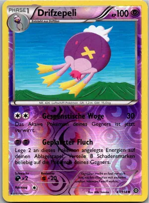 Pokémon-Karte Drifzepeli 47/114 Dampfkessel