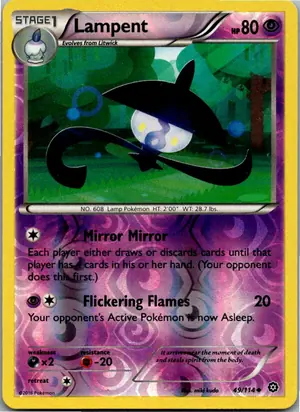 Pokémon-Karte Lampent Laternecto 49/114 Dampfkessel