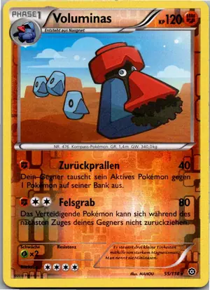 Pokémon-Karte Voluminas 55/114 Dampfkessel
