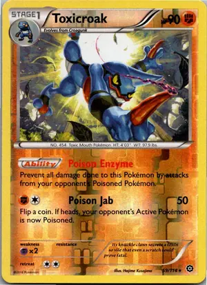 Pokémon-Karte Toxicroak Toxiquak 59/114 Dampfkessel