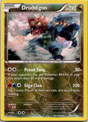 Pokémon-Karte Druddigon Shardrago 83/114 Dampfkessel
