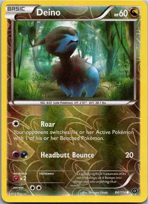 Pokémon-Karte Deino Kapuno 84/114 Dampfkessel
