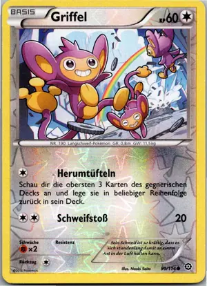 Pokémon-Karte Griffel 90/114 Dampfkessel