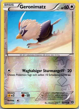 Pokémon-Karte Geronimatz 92/114 Dampfkessel