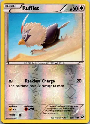 Pokémon-Karte Rufflet Geronimatz 92/114 Dampfkessel