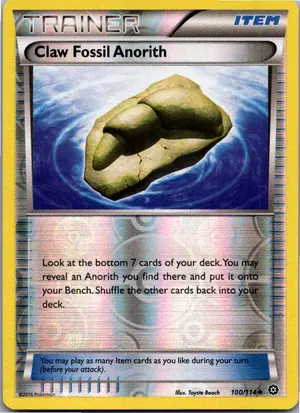 Pokémon-Karte Claw Fossil Anorith 100/114 Dampfkessel