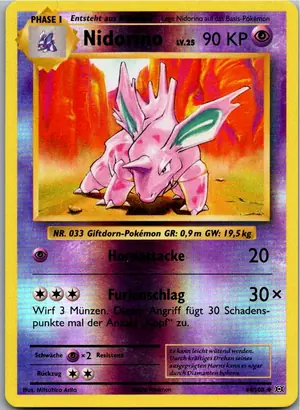 Pokémon-Karte Nidorino 44/108 Evolution