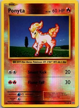 Pokémon-Karte Ponyta Ponita 19/108 Evolution
