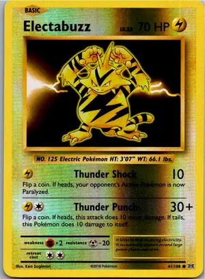 Pokémon-Karte Electabuzz Elektek 41/108 Evolution