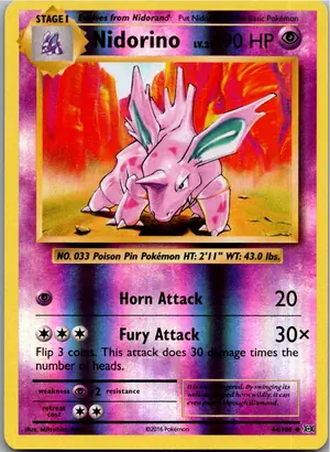 Pokémon-Karte Nidorino 44/108 Evolution